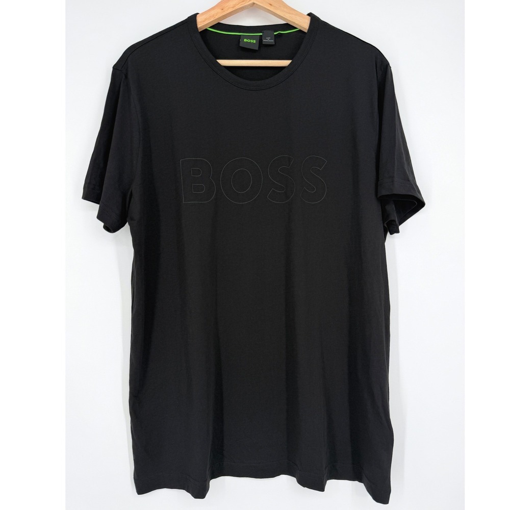 Hugo Boss Men's Black BOSS Teebo Short Sleeve Shirtโ XL
